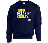 Todd Freakin Gurley 30 Distressed La Football Fan T Shirt