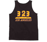 Lebron James Anthony Davis 323 Numbers Area Code La Basketball Fan V3 T Shirt