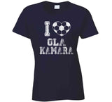 Ola Kamara I Heart Los Angeles Soccer T Shirt