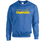 Champions Hollywood Sign La Football Fan T Shirt