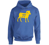 Andrew Whitworth 77 Bighorn Distressed La Football Fan T Shirt