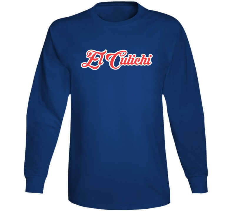 LaLaLandTshirts Julio Urias El Culichi Los Angeles Baseball Fan T Shirt Long Sleeve / Royal Blue / 2 X-Large
