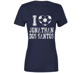 Jonathan Dos Santos I Heart Los Angeles Soccer T Shirt