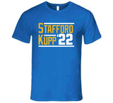 Matthew Stafford Cooper Kupp 22 Los Angeles Football Fan T Shirt