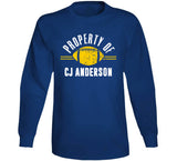 Property Of CJ Anderson La Football Fan T Shirt