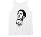 Lou Williams Silhouette Big Face La Basketball Fan T Shirt