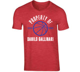 Property Of Danilo Gallinari Los Angeles Basketball Fan T Shirt