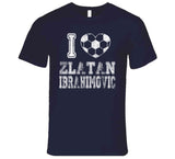 Zlatan Ibrahimovic I Heart Los Angeles Soccer T Shirt