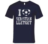 Sebastian Lletget I Heart Los Angeles Soccer T Shirt