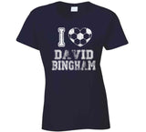 David Bingham I Heart Los Angeles Soccer T Shirt