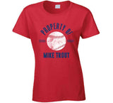 Mike Trout Property Of Los Angeles California Baseball Fan T Shirt