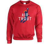 Mike Trout Air Los Angeles California Baseball Fan Distressed T Shirt