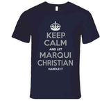 Marqui Christian Keep Calm La Football Fan T Shirt