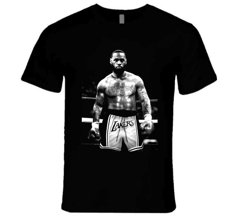 Lebron James Funny Boxing Meme Basketball Fan v2 T Shirt LaLaLandTshirts