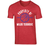 Property Of Milos Teodosic Los Angeles Basketball Fan T Shirt