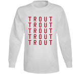 Mike Trout X5 Trout Los Angeles California Baseball Fan V2 T Shirt