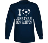 Jonathan Dos Santos I Heart Los Angeles Soccer T Shirt