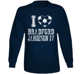 Bradford Jamieson IV I Heart Los Angeles Soccer T Shirt